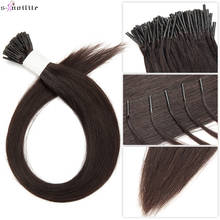 S-noilite 0,5 г/локон необрезанные волосы для наращивания на заколках человеческие волосы на кератиновой связке 16 дюймов-22 дюйма человеческие волосы осветлённые палка Натуральные Прямые Волосы 2024 - купить недорого