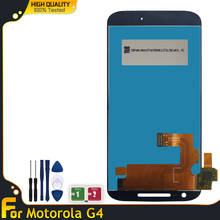 ЖК-дисплей 5,5 дюйма для Motorola Moto G4 XT1622 XT1625, ЖК-дисплей с сенсорным экраном и дигитайзером в сборе, запасные части 2024 - купить недорого