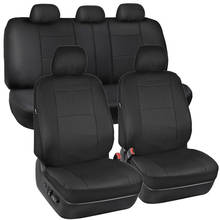 Car Seat Covers set Artificial Leather Black Sedan Seat cushion fundas coche asiento universal back seat 40/60 50/50 60/40 2024 - buy cheap