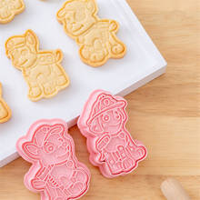 6Pc / Set Barking dog Plastic Plunger Fondant Cookie Cutter Set Mold Biscuit Decor Baking ToolsSet Children party 2024 - buy cheap