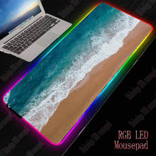 Mrgbest-mouse pad para jogos na praia, mousepad com plataforma de borracha para teclado e mouse 2024 - compre barato