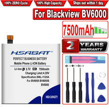 HSABAT 7500mAh Battery for Blackview BV6000 for Blackview BV6000S Batteries 2024 - buy cheap