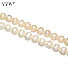 Clearance Cultured Round Freshwater Pearl Beads natural 11-12mm Approx 0.8mm Sold Per Approx 15.5 Inch Strand Pearls Gift 2024 - buy cheap