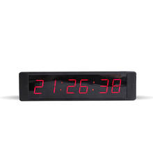 1" Multi-colored Digital Wall Clock Desk Table LED Countdown Timer Big Stopwatch Timing Watch Gym 2024 - buy cheap