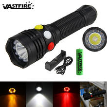 3000LM Camping Flashlight Q5 LED light Yellow White Red LED Flash light Torch Bright signal lamp battery For Outdoor Hiking 2024 - buy cheap