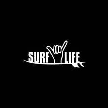 Black/Sliver Love to Surf Vinyl Car Decal Bumper Decor Stickers Waterproof Removable Car Sticker New S1163 2024 - buy cheap