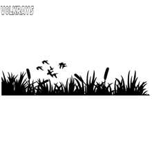 Volkrays Fashion Car Sticker Car-styling Grass Hunting Ducks Reflective Waterproof Vinyl Decal Black/Silver,6cm*29cm 2024 - buy cheap