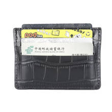 Ultra-thin Crocodile Pattern Card Holder Men Women  PU Leather Credit Card Case ID Card Holder Wallet Purse Pouch 2024 - buy cheap