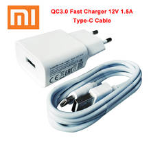 Xiaomi QC3.0 Fast Charger Quick Charge Adapter Type C Cable For Mi 9 8 se A3 lite 9T 6 A1 A2 Mix Max F1 Redmi note 7 8 9 k20 pro 2024 - buy cheap