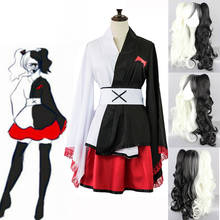 2020 аниме Danganronpa Косплей Монокума японский кимоно женские платья Хэллоуин косплей костюм размера плюс S-2XL 2024 - купить недорого