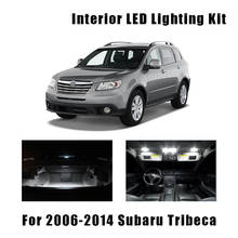 14pcs White Car LED Bulbs Interior Map Dome Light Kit Fit For 2006-2012 2013 2014 Subaru Tribeca Trunk Door License Plate Lamp 2024 - buy cheap