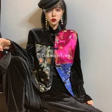 Conjunto Chino tradicional de top + Pantalones hanfu para mujer, traje tang elegante, traje cheongsam floral tang, conjunto de dos piezas para mujer 2021 2024 - compra barato