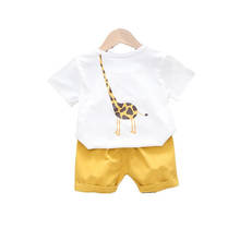 Summer Children Cartoon Clothes Baby Boys Girls T-Shirt Shorts2Pcs/Set Toddler Print Casual Costume New Kids Fashion Sport Suits 2024 - buy cheap