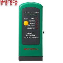 Mastech-testador de cabo de rede portátil ms6811, utp e stp, medidor de verificação 2024 - compre barato