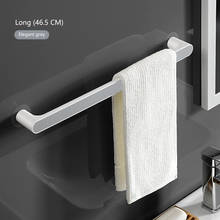 Toallero Simple montado en la pared para baño y cocina, organizador sin perforaciones, color negro/gris 2024 - compra barato