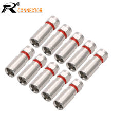 3pcs RG6 RG59 Weatherproof F Compression Connector RG-6 Compression RF COAXIAL Connector Adapter R connector 2024 - buy cheap