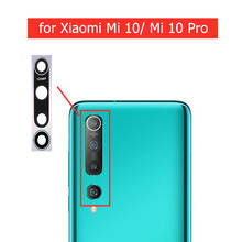 2pcs/ Set for Xiaomi mi 10/ Mi 10 Pro Back Camera Glass Lens Rear Camera Glass with 3M Glue Repair Spare Part 2024 - buy cheap
