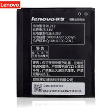 Lenovo Original Battery BL212 2000mAh Battery For Lenovo A708T A628T A620T S8 S898 S898T BL 212 High Quality Replacement Battery 2024 - buy cheap