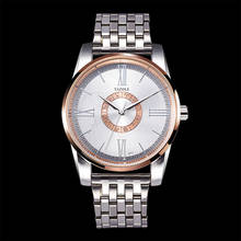 Yazole-relojes de lujo para hombre, pulsera de cuarzo de acero inoxidable, a la moda 2024 - compra barato