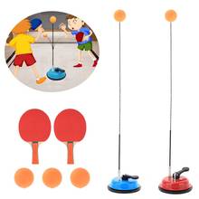 Ping Pong Trainner elástico Soft Shaft tabla tenis Trainer barra elástica entrenamiento pelota con ocio descompresión deportes Set 4 2024 - compra barato