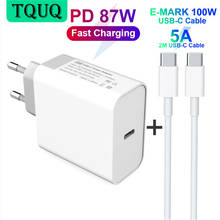 TQUQ-cargador USB tipo C de 87W, carga PD, entrega de energía 3,0, para ordenador portátil MacBook Pro, iPhone 12 11 Pro Max, Xiaomi y más 2024 - compra barato