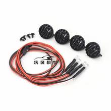 RC Car 4 Round LED Shade for 1:10 RC Tracked Axial SCX10 90046 Traxxas TRX4 Tamiya MST HPI 90053 90028 RR10 CC01 D90 TF2 2024 - buy cheap