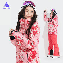 Snowboarding Suits Women Winter Windproof Waterproof Female Ski Jacket And Snow Pants Sets Super Warm Brands Women Ski Suit 2024 - buy cheap