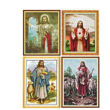 Religious Figure Series DIY Cross Stitch Kit 14CT Printed Patterns Chinese Embroidery Sets DMC Fabric on Canvas for Home Decorat 2024 - buy cheap