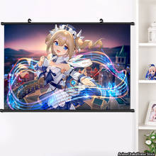 Genshin-pintura de desplazamiento de pared para decoración del hogar, póster impreso en HD, colección de arte, 40x60cm 2024 - compra barato