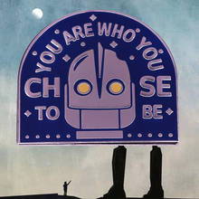You Are Who You Choose to Be Enamel Pin not others choose to see Brooch cute robot Badge festival christmas gift 2024 - buy cheap