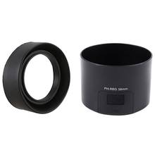 Cubierta de lente de goma plegable para Canon, cubierta de lente de 52mm, 3 etapas, 50/1, 8 y PH-RBG, 58mm, color negro, para Pentax SMCP-DA, 55-300mm 2024 - compra barato