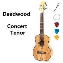 Deadwood-Ukelele de 23 y 26 pulgadas, Mini Guitarra acústica de concierto, Tenor eléctrico, 4 cuerdas, Ukelele, Guitarra Uke Pick Up 2024 - compra barato