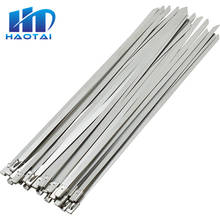 100 Uds 4,6x300mm 4,6x200mm 4,6x150mm de Metal de acero inoxidable de bloqueo de Cable de la envoltura de escape calor correas tubo de inducción de Header 2024 - compra barato