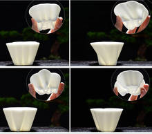 Taza de cerámica blanca para té, vaso de cerámica pintada a mano, taza de café original 2024 - compra barato