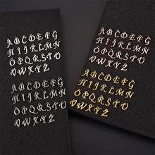208pcs A-Z Letter Alphabet Charms Pendant Rack Plating Alloy Chain Metal Pendant for Bracelet Necklace DIY Crafts Jewelry Making 2024 - buy cheap