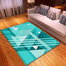 Living Room Carpet European Style Bedroom Bedside Decoration Rug 3D Geometry Pattern Home Hallway Children Tatami Kids Floor Mat 2024 - buy cheap