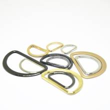 Alloy Metal Dee Buckle D Ring Half Round For Shoes Backpack Bags Webbing Strap Garment DIY Leather Craft 15-50MM 2024 - buy cheap