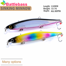 1PC 11CM 13.7g Swimbaits  Fish Fishing lure sinking Floating Wobblers Hard bait Crankbait Minnow Lure for pike Fishing tackle 2024 - buy cheap