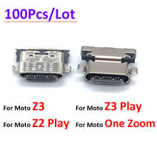 100Pcs/Lot, Micro USB Connector Charging Port Jack Plug Dock For Motorola Moto Z3 / Z3 Play / One Zoom 2024 - buy cheap