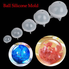 1PC 5 Sizes Transparent Silicone Mold Pattern Die Sphere Mould Resin Craft Ball Jewelry Making DIY Home Decoration 2024 - buy cheap