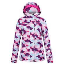 Женская лыжная куртка фиолетового цвета, зимняя куртка для сноуборда, Женская водонепроницаемая ветрозащитная зимняя куртка, теплое пальто Chaqueta Nieve 2024 - купить недорого