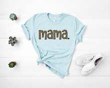Mama Leopard graphic tee Gift birthday Mom trending Plus Size  mother Cotton Fashion O Neck Graphic Short Sleeve Casual Top Tees 2024 - buy cheap