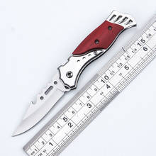 6.30'' Folding Pocket Knife Outdoor Survival Tactical Knife Camping Hiking Hunting Knives Wood Handle Self-defense Tool 2024 - buy cheap