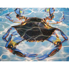 5D DIY Diamond Embroidery Blue Crab Handicrafts Diamond Painting Cross Stitch Crystal Rhinestone Mosaic Pictures Home Decoration 2024 - buy cheap