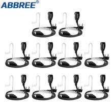 10PCS ABBREE 2 Pin PTT MIC Headset Covert Acoustic Tube In-ear Earpiece For Kenwood TYT Baofeng UV-5R BF-888S Radio Accessories 2024 - buy cheap