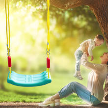 Plastic Swing Seat With Adjustable Rope Tree Hanging Swing Seat For Children Kids Outdoor Indoor Safe Fun Swing Chair Board Toys 2024 - buy cheap