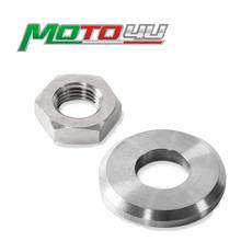 Arandela y tuerca de husillo trasero de titanio, accesorios de motocicleta para BMW R50, R60, R75, R90, R100, R45, R65, R90S 2024 - compra barato