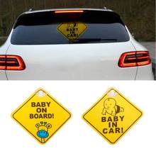 BABY ON BOARD-pegatina de PVC para ventana de coche, señal de advertencia, tablero de aviso de seguridad 2024 - compra barato