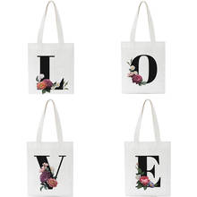 Summer New Letter Love Print Shoulder Canvas Bags Street Joker Friends Women Bag Large Casual Messenger Bag Korean Harajuku Tote 2024 - buy cheap