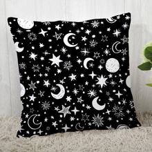 Custom black and white pattern Pillow Cases Square Pillowcase Christmas Zippered Pillow Cover 40*40cm,45*45cm(One Side) 2024 - buy cheap